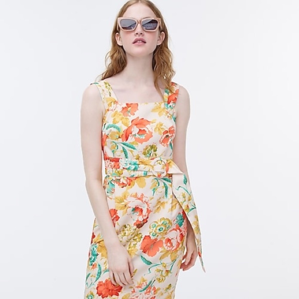 Gossip Girl Aesthetic J. Crew Collection Woodstock Floral Cocktail Dress sz 8